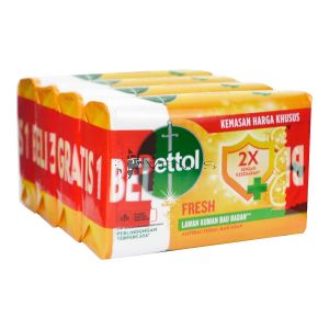 Dettol Bar Soap 100gx4 Fresh