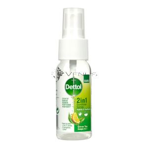 Dettol 2in1 Sanitizer Spray Hands & Surfaces 50ml Citrus Tea