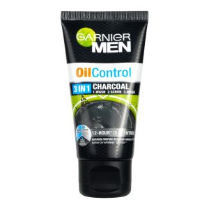 Garnier Men Oil Control 3in1 Charcoal Wash + Scrub + Mask 50ml