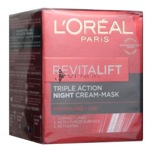 L'Oreal Revitalift Triple Action Night Cream - Mask 50ml