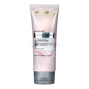 L'Oreal Glycolic Bright Cleanser Foam 100ml Glycolic Acid