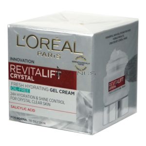 L'Oreal Revitalift Crystal Fresh Hydrating Gel Cream 50ml Normal To Oily Skin