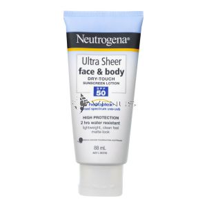 Neutrogena Ultra Sheer Face & Body Dry-Touch Sunscreen Lotion SPF 50 88ml