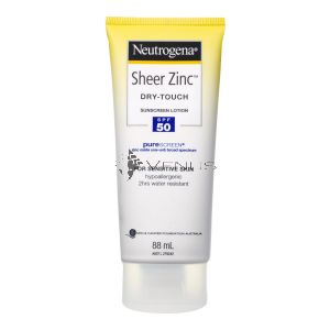 Neutrogena Sheer Zinc Dry-Touch Sunscreen Lotion SPF 50 88ml For Sensitive Skin
