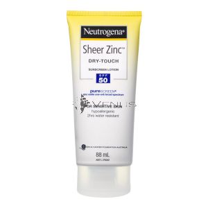 Neutrogena Sheer Zinc Dry-Touch Sunscreen Lotion SPF 50 88ml For Sensitive Skin