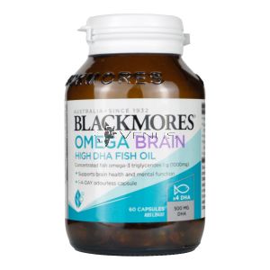 Blackmores Omega Brain High DHA Fish Oil 60 Capsules