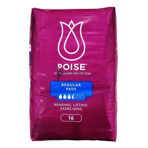 Poise Pads Moderate 16s Regular