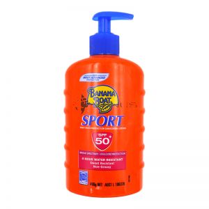 Banana Boat Sport Sunscreen Lotion SPF50+ UVA/UVB Pump 400g