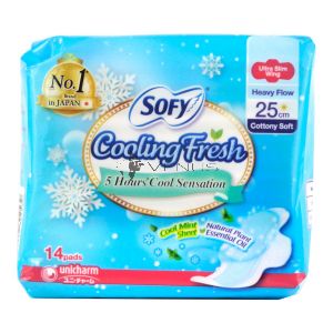 Sofy Cooling Fresh Day Ultra Slim Wing 25cm 14s