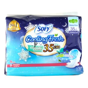 Sofy Cooling Fresh Night Slim Wing 35cm 9s