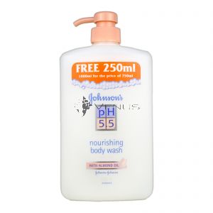 Johnson's pH Body Wash 750+250ml Almond