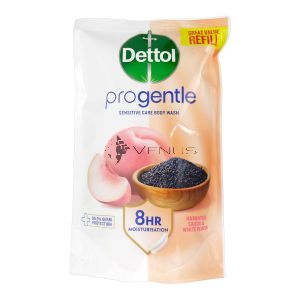 Dettol Bodywash Refill 800g Progentle Habbatus Sauda & White Peach