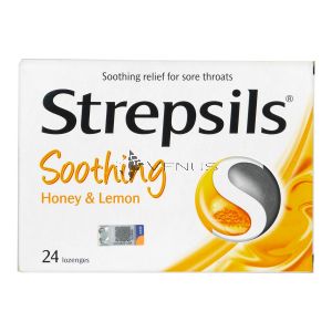 Strepsils Antiseptic Lozenges 24s Honey & Lemon