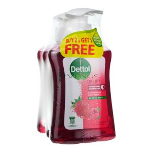 Dettol Handwash 250gx3 Uplift Strawberry & Raspberry