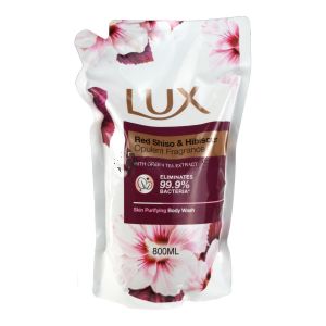 Lux Bodywash 800ml Refill Red Shiso & Hibiscus