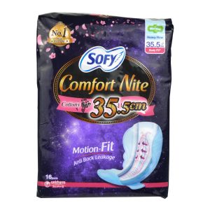 Sofy Comfort Nite Slim Wing 35.5cm 16s