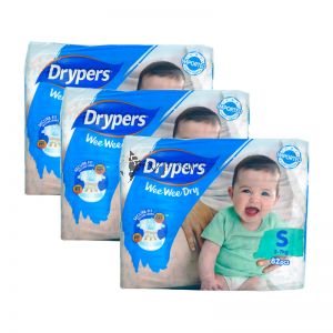 Drypers Wee Wee Dry S 82s (1Carton=3pack)