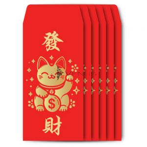 Venus Prosperity Fa Cai Cat Red Packets 6s