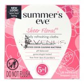 Summer's Eve Sheer Floral Refreshing Cloths 16s