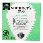 Summer's Eve Aloe Love Gentle Cloths 16s For Sensitive Skin
