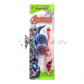 Firefly Toothbrush With Cap Marvel Avengers Travel Kit