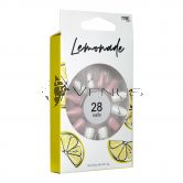 Lemonade False Nails 28s w/ Nail Glue Set