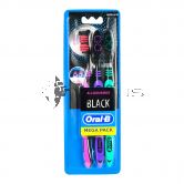 Oral-B Toothbrush All Rounder Black 3s Medium
