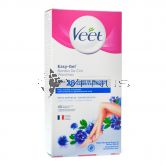 Veet Easy-Gel Wax Strip Kit Sensitive Skin Leg & Body 40s+4Wipes