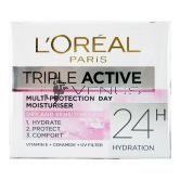 L'Oreal Triple Active Day Moisturizer 50ml Dry & Sensitive Skin