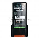L'Oreal Men Shower Total Clean 300ml Total Action Carbon