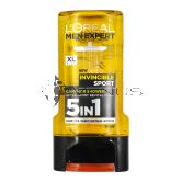 L'Oreal Men Expert Invincible Sport Shower 300ml For Body Face hair