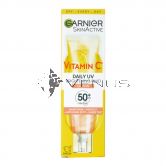 Garnier Skin Active Vitamin C Daily UV Brightening Fluid Glow SPF50+ 40ml