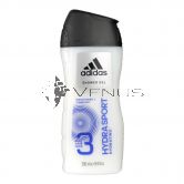 Adidas Body Hair Face 3in1 Hydra Sport 250ml