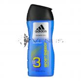 Adidas Body Hair Face 3in1 Sport Energy 250ml