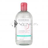 Bioderma Make Up Remover Solution Crealine 500ml H20 Pink