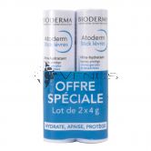 Bioderma Atoderm Stick Levres Lip Balm 2x4g
