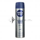 Nivea Deodorant Spray 150ml Men Silver Protect