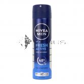 Nivea Deodorant Spray 150ml Men Fresh Active