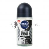 Nivea Deodorant Roll On 50ml Men Invisible for Black & White