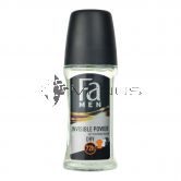 Fa Deodorant Roll On 50ml Men Invisible Power
