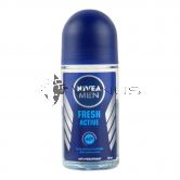 Nivea Deodorant Roll On 50ml Men Fresh Active