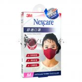 Nexcare 3m Comfort Mask Women M-Size Red 1s 8550+