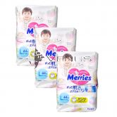 Merries Baby Diapers Pants L 44s (1Carton=3pack)