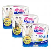 Merries Baby Diapers Pants XXL 26s (1Carton=3pack)