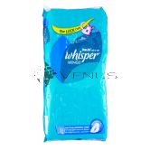 Whisper Heavy Flow and Overnight Wings Sanitary Pad (16 Pads)