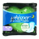 Whisper Ultra Extra Heavy Flow & Overnite Wing 12s