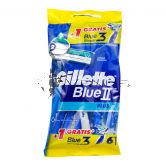 Gillette Blue II Plus Razors Ultragrip 5s + 1s