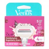 Gillette Venus Comfortglide Sugarberry Scent With Olay Cartridge 4s