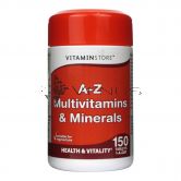 Vitaminstore A-Z Multivitamins + Minerals Tablets 150s