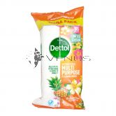 Dettol Anti Bacterial Multipurpose Cleaning Wipes 105s Hawaiian Breeze Limited Edition